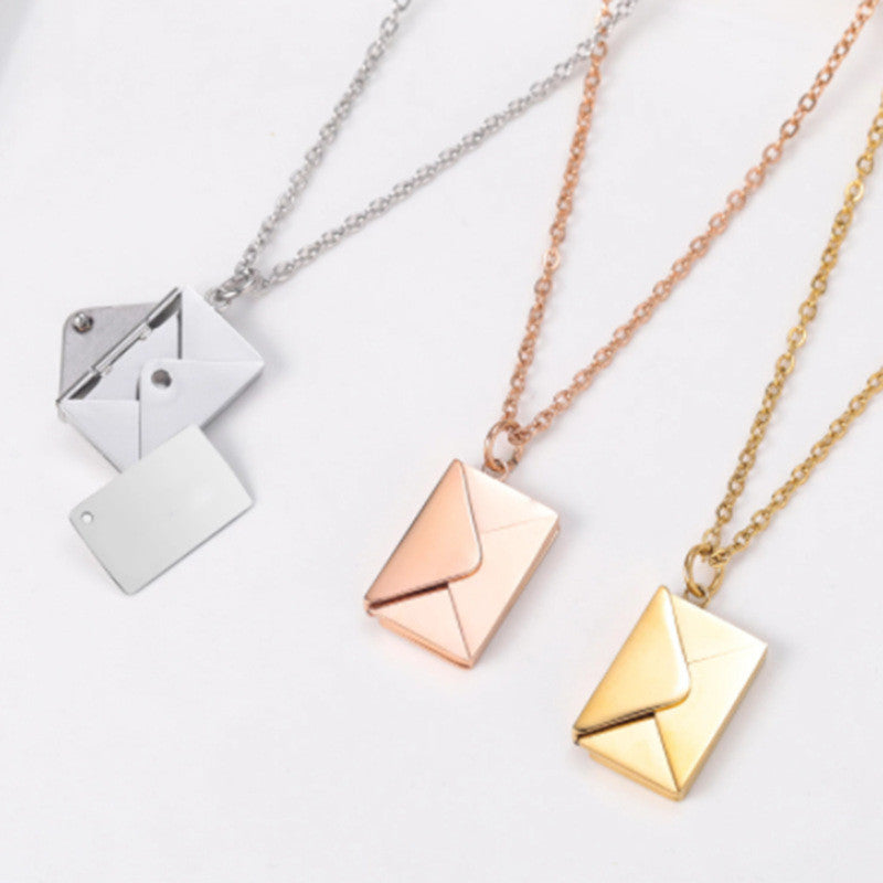 Envelope Necklace – Women’s Love Letter Pendant | Perfect Gift for Her